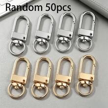 25/50pcs Multi-Color Rotating Door Keychains, Metal Clasps, Suitable For Jewelry Accessories And DIY Keychain Jewelry Making - Keychain - View 13