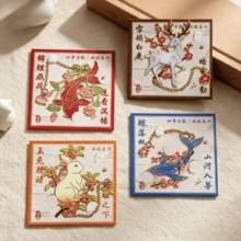 1Piece Retro Hollow Metal Animal Bookmark Vintage Chinese Style Page Marker For Reading Students School Gift Use - Style 1 - View 2
