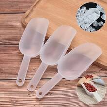 3pcs Multi-Functional Ice Cream Scoop, Flour Scoop, Measuring Spoon, Baking Supplies, Restaurant & Kitchen Utensils, Versatile Spoon, Kitchen Tools, Baking Flour Spatula, Ice Cream Scoop, Food Scoop, Suitable For Restaurant, Gardening - White - View 7
