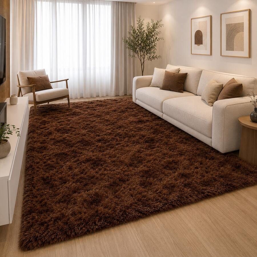 Shaggy Rug 2.00 X 2.50 Assorted Colors - 鏽棕色 - 查看 1