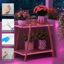 USB LED Plant Grow Light Strip 3M Full Spectrum Growing Lamp For Indoor Plants Herbs Flowers Seedlings - Plant Light Strip - View 8
