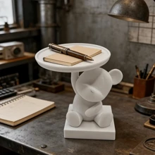 Bear-Shaped Jewelry Tray Organizer, Suitable For Jewelry, Keys, Wireless Earphones Storage, Perfect For Small Items, Home Decor, Commemorative Gift, Birthday Gift, Christmas Gift - Bear Tray - View 4