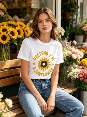 Women T-Shirts - 白色 - 查看 1