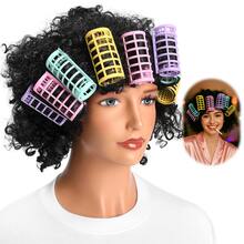 Curly Grandmother Cosplay Wig Funny Heat-Resistant Breathable Wig For Halloween And Carnival - Black - View 1