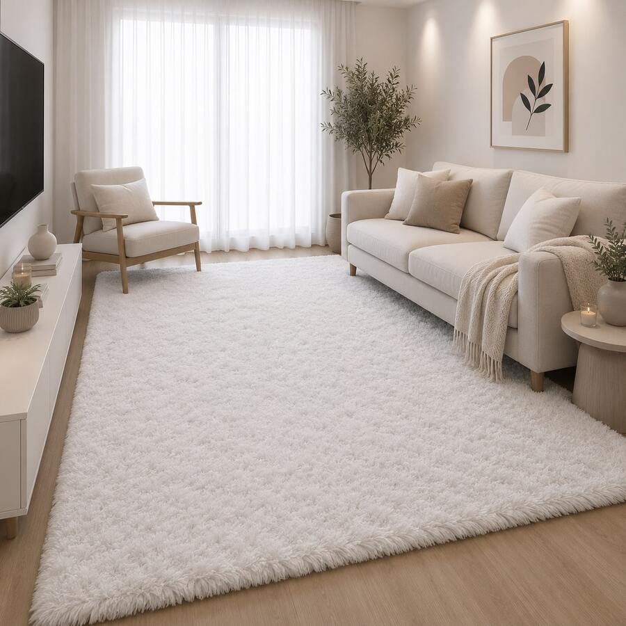 Shaggy Rug 2.00 X 2.50 Assorted Colors - 白色 - 查看 1