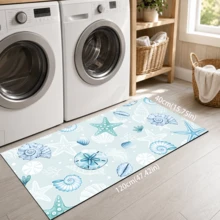 1pc Starfish Pattern Diatom Mud Kitchen Mat, Absorbent Kitchen Floor Mat, Kitchen Rug, Long Runner Mat, Sink Front Mat, Suitable For Kitchen, Bathroom, Entryway, Hallway, Laundry Room And Home Decor - Multicolor - View 13