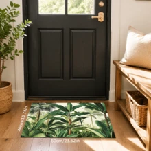 1pc Banana Leaf Pattern Printed Diatomaceous Earth Kitchen Mat, Absorbent Kitchen Floor Mat, Kitchen Rug, Long Runner Mat, Sink Front Mat, Suitable For Kitchen, Bathroom, Entryway, Hallway, Laundry Room And Home Decor - Multicolor - View 12