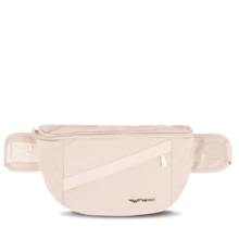 W WINGS Small Crossbody Bag 5L For Travel | Mini Backpack With Adjustable Strap, Breathable Mesh Back And Front Pocket - Beige - View 11