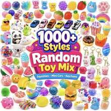3-10pcs-Squishy Kids Cute Assorted Toy, Colorful Mixed Style Soft Squ-Eeze Fidget Toy With Fun Surprise Design, Portable Handheld Desk Play Accessory-Compression - Sleep Aid - Birthday Gift - Holiday Gift - Emotional Healing Toy - Multicolor - View 3