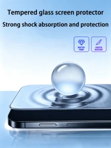 5 Paket Pelindung Layar Kaca Tempered - Pelindung Layar 9H yang Kompatibel dengan Casing Ponsel - Untuk Kaca Tempered - Bening - Clear - View 4