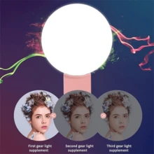 Portable LED Mini Selfie Fill Light, Adjustable Makeup Light, Universal Smartphone Accessory - HRY108 - View 8