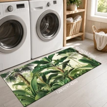 1pc Banana Leaf Pattern Printed Diatomaceous Earth Kitchen Mat, Absorbent Kitchen Floor Mat, Kitchen Rug, Long Runner Mat, Sink Front Mat, Suitable For Kitchen, Bathroom, Entryway, Hallway, Laundry Room And Home Decor - Multicolor - View 14