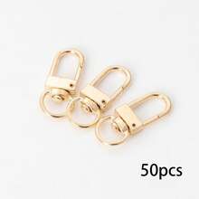 25/50pcs Multi-Color Rotating Door Keychains, Metal Clasps, Suitable For Jewelry Accessories And DIY Keychain Jewelry Making - Keychain - View 8