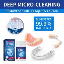 100pcs Denture Cleaning Tablets, Effervescent Daily Cleaner For Dentures, Retainers And Mouth Guards, Convenient Oral Appliance Care For Home And Travel - Solid State - View 2