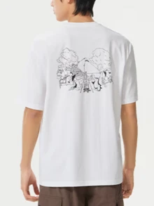 CAMEL CROWN Unisex Summer Short Sleeve T-Shirt, 3-Layer Protection Comfortable Cotton, Multi-Functional Oil-Resistant Breathable T-Shirt - Endless White - View 3