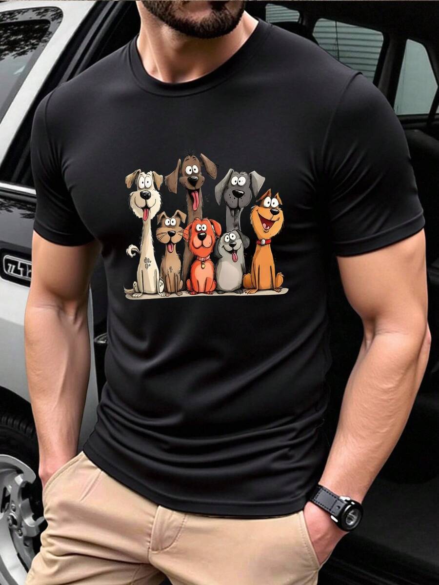 Men T-Shirts - Black - View 1