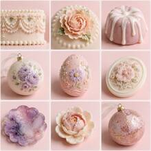 Set Gel Cair Dekorasi Kue DIY Aneka Warna, Aksesoris Pewarna Ornamen Kue Buatan Tangan, Alat Pembentuk Dekorasi Permukaan Sabun Aromaterapi Telur Paskah DIY (Aksesoris Dikirim Secara Acak) - View 8