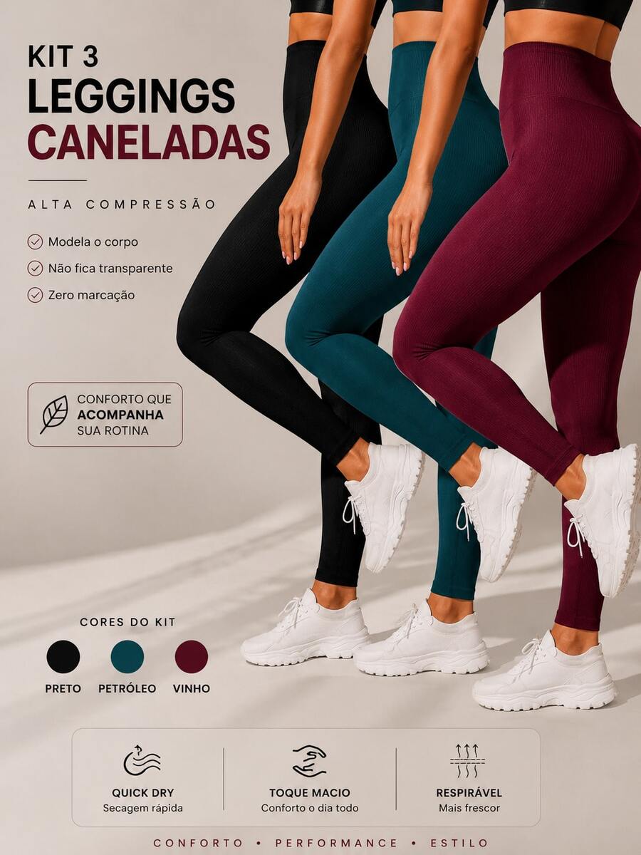 Women Sports Leggings - 石油/葡萄酒 - 查看 1