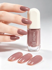 1 Botol 10ml Kutek Kuku Berbasis Air yang Dapat Dikupas, Tanpa Dipanggang, Tahan Lama, Cepat Kering, Kutek Kuku Bebas Alkohol untuk Pelajar - Dusty Pink - View 3