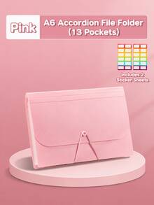 A6 13 Inner Pages Vertical Organ Pack Examination Paper Storage Sorting Multilayer File Folders With Classification Expansion Bag Paper Holder,Back To School,School Supplies,Holiday ,Holiday ,Cyber Monday - Multicolor - View 15