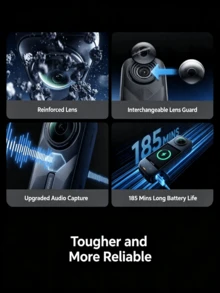 Insta360 X5 8K Action Camera: Professional-Grade Image Stabilization, Ultra-Wide Angle | Versatile For Travel, Cycling, Skiing, Diving, And More | A Powerful Tool For Creating Cinematic Vlogs. 100% Brand New, Only Activated - View 6
