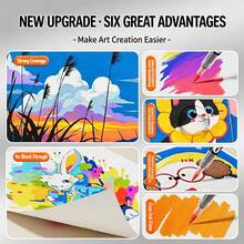12/24/36/48/60 Colors Art Direct-Liquid Acrylic Marker Set Brush Marker Pens For Wood Rock Painting, Sketching Coloring Gift For Back To School - Multicolor - View 6