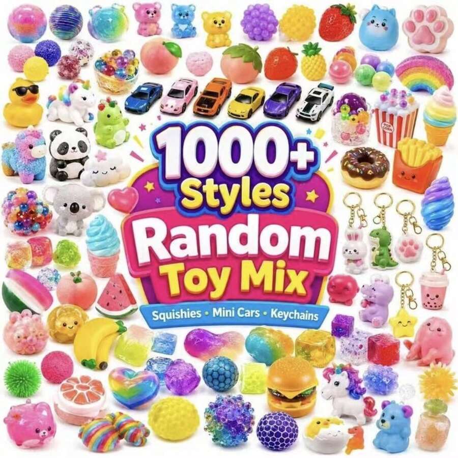 3-10pcs-Squishy Kids Cute Assorted Toy, Colorful Mixed Style Soft Squ-Eeze Fidget Toy With Fun Surprise Design, Portable Handheld Desk Play Accessory-Compression - Sleep Aid - Birthday Gift - Holiday Gift - Emotional Healing Toy
