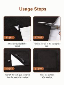 Self-Adhesive Flocked Roll, Faux Suede Fabric, Freely Cuttable, Suitable For Car Interior Modification, Dashboard, Sun Visor, Door Panel, Armrest Refurbishment And Sofa Furniture Decoration - A - View 7