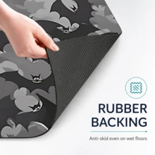 1pc Bat Pattern Printed Diatomaceous Earth Kitchen Mat, Absorbent Kitchen Floor Mat, Kitchen Rug, Long Strip Foot Mat, Sink Front Mat, Suitable For Kitchen, Bathroom, Entryway, Hallway, Laundry Room And Home Decor - Multicolor - View 11