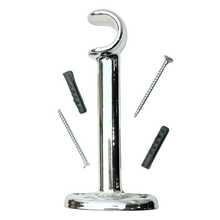 Suporte Médio Alongado Cromado Para Varão De Cortina 19mm Alumínio Bella Arte Unidade Acompanha Buchas E Parafusos Fácil Instalação Alta Resistência Ideal Para Sala Quarto Cozinha Escritório Acabamento Moderno - 1PC - Visão 13
