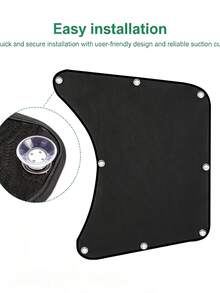 Semi-Truck Side Window Sunshade – Fits Freightliner Cascadia (All Models) – UV Protection & Heat Dissipation – With Suction Cups – Mesh Side Window Sunshade For Long-Haul Drivers - A - View 5