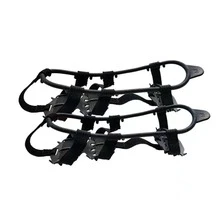 Shoe Spikes With 24 Teeth Simple Design Practical Ice Gripper Spike Shoe Cover Suitable For Outdoor Hiking - Black - View 3