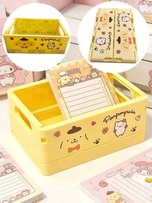 SANRIO Series Hello Kitty Foldable Desktop Storage Box, Multiple Styles Available, Portable, Leak-Proof, Also Suitable For Desktop Decoration, Foldable Desktop Display Stand, Suitable For Office, Camping, Home, School, Can Be Given As Girlfriend Gift, Birthday Gift, Christmas Gift, Suitable For Travel, Images Only For Display, Actual Product Prevails - A - View 11