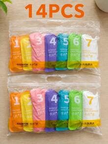 7-Pack Disposable Rain Ponchos, 7 Colors, Ultra-Lightweight Waterproof Hooded Raincoats, Compact Emergency Rain Gear, Theme Park Essentials, Travel Essentials, Summer Travel Essential For Camping, Festivals, Outdoor Events & Commuting - Multicolor - View 15