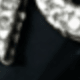 Black Rhinestone Bow