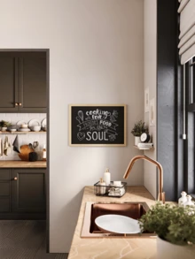 Blackboard, Writable With Chalk On Its Surface, Stain-Resistant And Easy To Wipe Clean. Three Sizes Available, Wall-Mounted For Home And Teaching Use, Lightweight And Durable. - Multiple Specifications - View 4