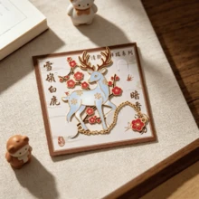 1Piece Retro Hollow Metal Animal Bookmark Vintage Chinese Style Page Marker For Reading Students School Gift Use - Style 1 - View 9