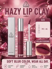 3CE HAZY LIP CLAY#PLUM PUDDING 4g，絲滑不拔乾，顯色可疊加，黃皮白皮都適配 - #PLUM PUDDING - 查看 2