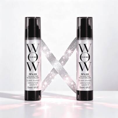 Color Wow Pop And Lock Flyaway Control Hair Serum For Sleek Ponytails And Elegant Updos, Home Salon Grade Hair Gloss Treatment, UV Shield Anti Color Fade Serum, Split End Sealing Finishing Gloss For Short, Medium And Long Hair