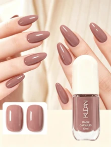1 Botol 10ml Kutek Kuku Berbasis Air yang Dapat Dikupas, Tanpa Dipanggang, Tahan Lama, Cepat Kering, Kutek Kuku Bebas Alkohol untuk Pelajar - Dusty Pink - View 7