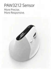 Acer Mouse Vertikal Bluetooth Nirkabel Ergonomis, Mouse Genggaman Vertikal Tiga Mode, Mouse Pelindung Tangan, Anti-Cedera Tangan Akibat Mouse, Penggunaan Kantor yang Tenang - View 2