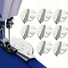 1Pc/2/3/4/6/8Pcs Universal Sewing Hemming Foot Set, 8 Sizes Wide Hemming Presser Feet, Sewing Machine Hemming Feet, Home & Industrial Sewing Machine Curved Hemming Feet - A - View 12