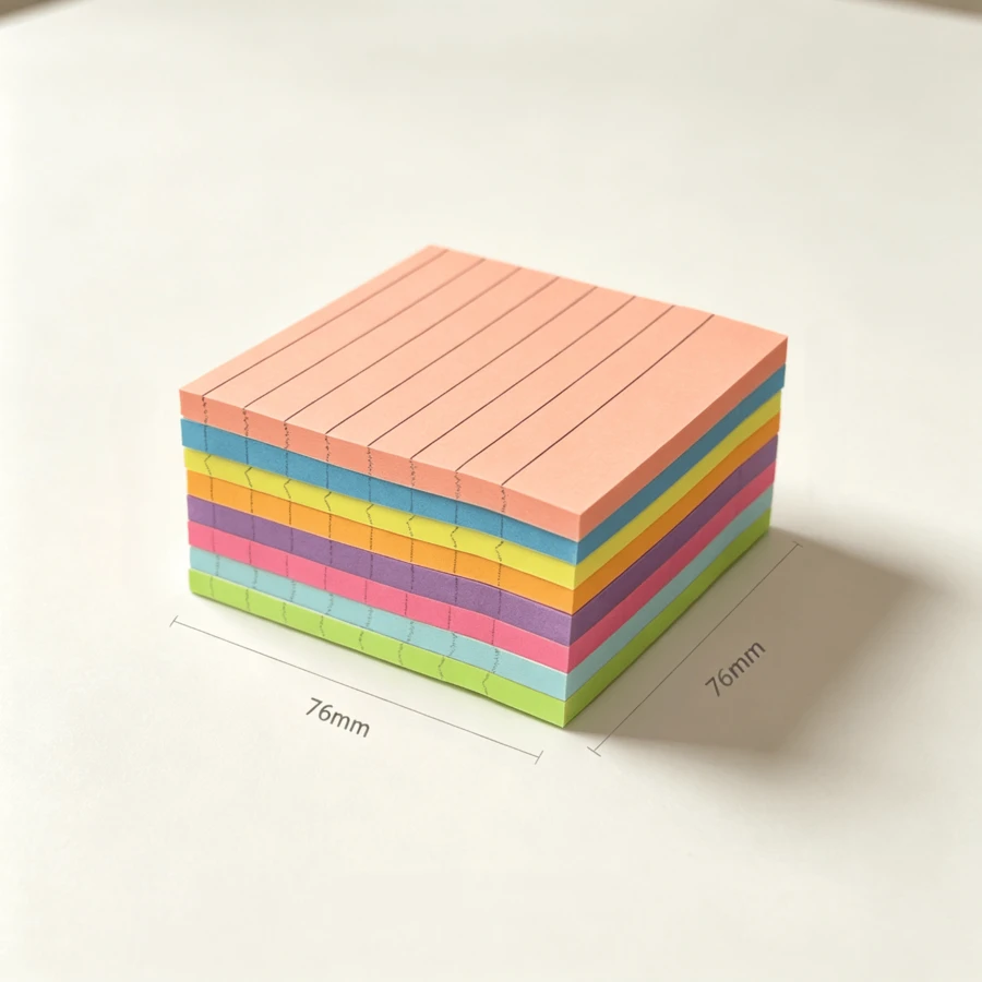 400pcs Colorful Wired Sticky Notes Set, Self-Adhesive Mixed Color Memo Pads, Multiple Packaging Options, Suitable For Office, School, Study, Daily Planner And To-Do List