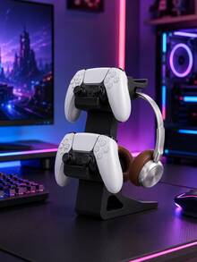 3D Printed Game Controller & Headphone Stand, 2-In-1 Universal Desktop Stand, Compatible With Series X/S, Space-Saving Storage Rack For Gamers, Suitable For Bedroom, Gaming Room, Office, Perfect Birthday Gift For Boyfriend - Multicolor - View 14