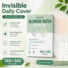 360+360pcs Hydrocolloid Acne Pimple Patch, Hydrocolloid Spot Stickers, Covering Zits And Defect, Nighttime Spot Stickers For Face - Round Transparent - View 3