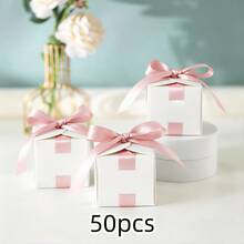 50个白色方形空白礼品盒，适用于节日场合 - 彩色 - 查看 8