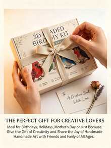 2026 Mini 3D Beaded Animal DIY Kit - Cute Bird And Animal Beaded Handicraft Set, Handmade Beaded Art Mosaic Kit, Stress Relief Creative DIY Decor Gift (Suitable For Adults, Teens And Beginners) - Backyard Bird Edition - A - View 8