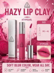 3CE HAZY LIP CLAY#TYPEGIRL 4g，絲滑不拔乾，顯色可疊加，黃皮白皮都適配 - #TYPEGIRL - 查看 2