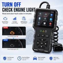 V510 OBD2 Car Diagnostic Scanner Professional Engine Fault Code Reader Live Data OBDII Scan Tool - Black - View 3