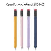 Tempat Pensil yang Kompatibel dengan Apple Pencil (USB-C), Sarung Pelindung Silikon, Mendukung Pemasangan Magnetik - MultiWarna - View 2